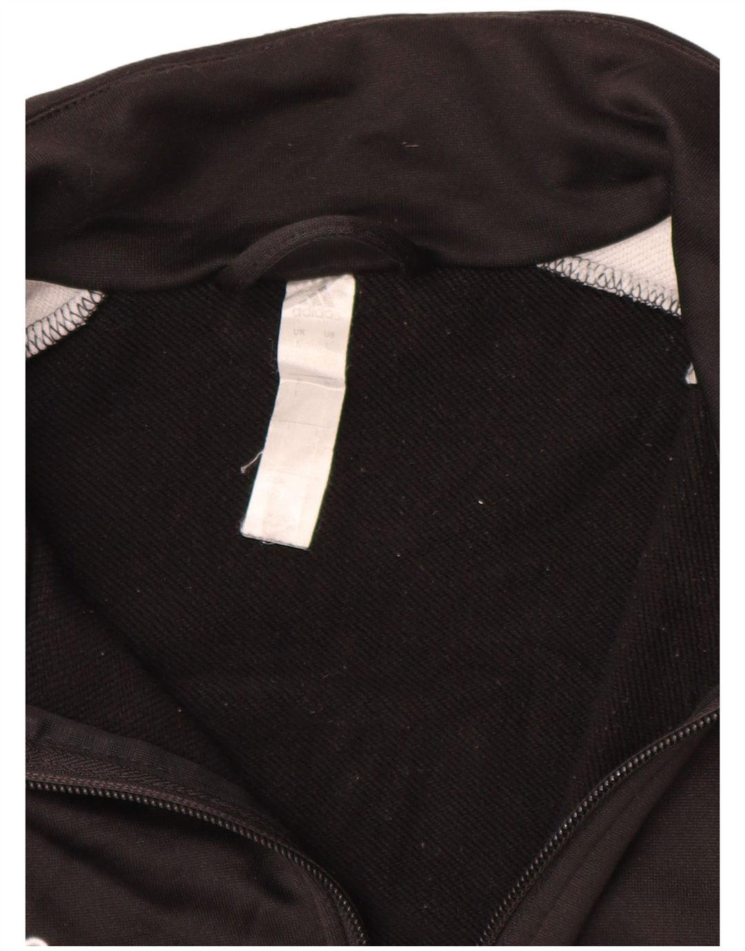 ADIDAS Mens Tracksuit Top Jacket Large Black Colourblock Polyester
