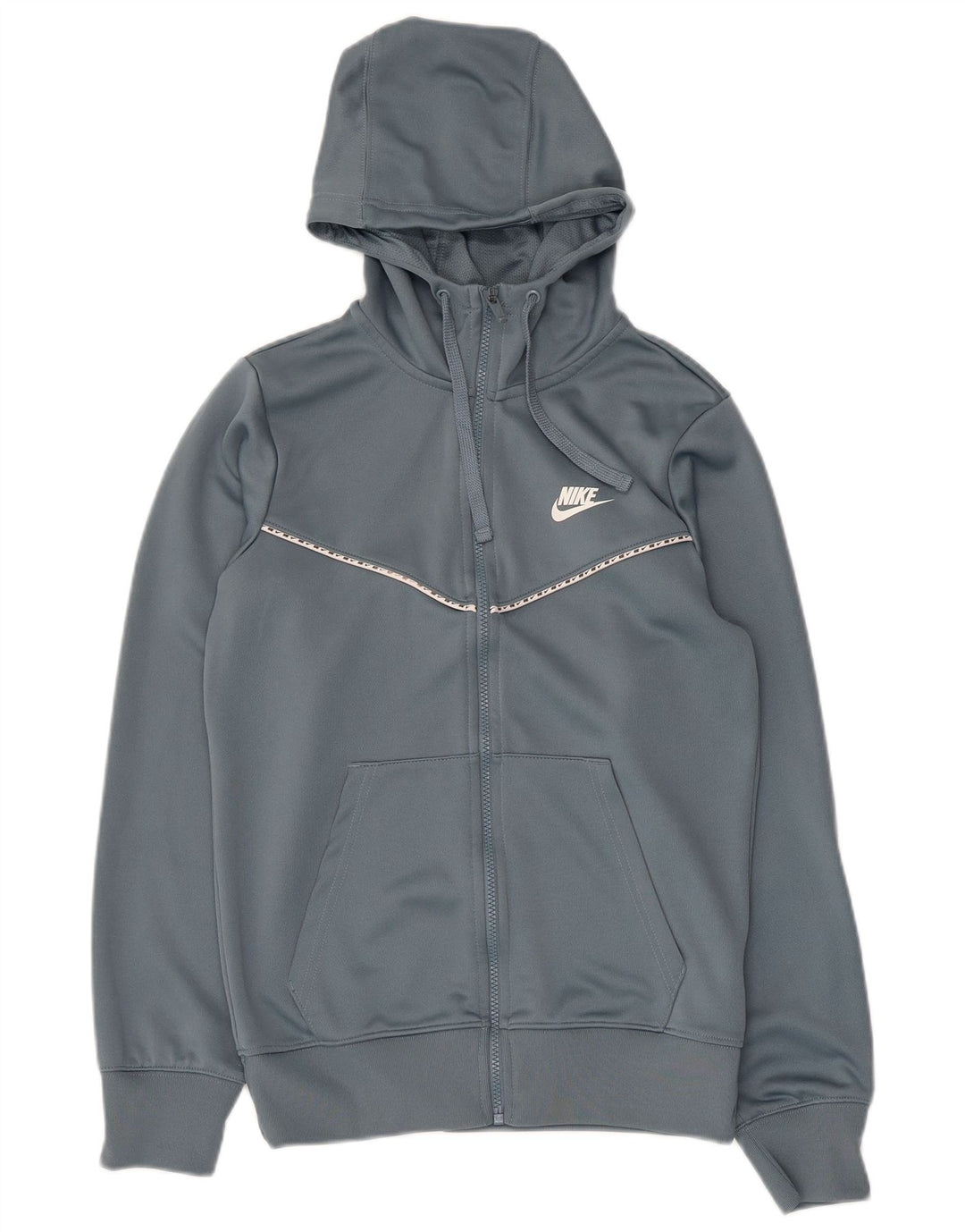 Nike Mens Zip Hoodie Sweater XS Grey Polyester