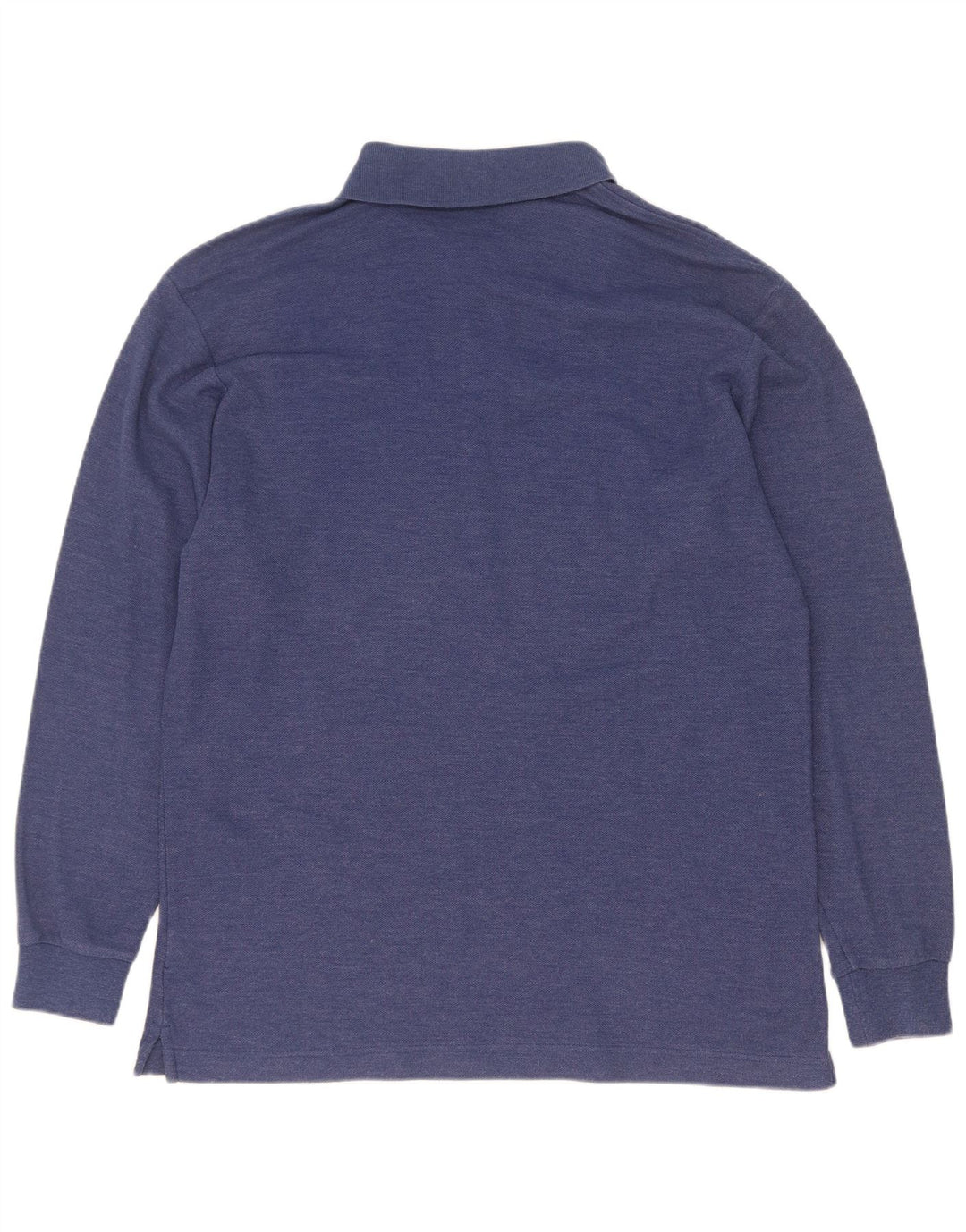 Fila Mens Long Sleeve Polo Shirt IT 50 Medium Blue Cotton