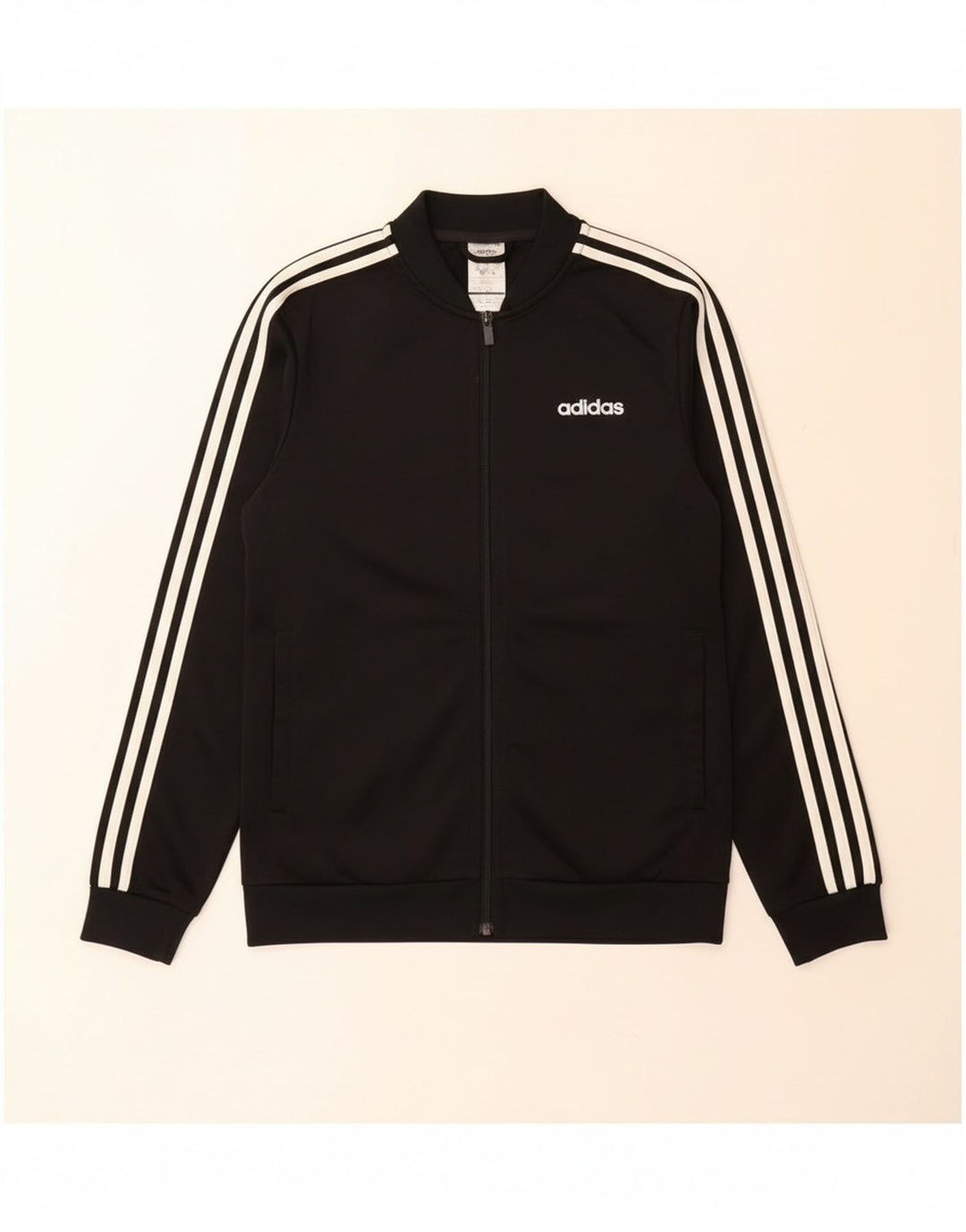 Adidas Træningsdragt til mænd, topjakke, lille sort polyester