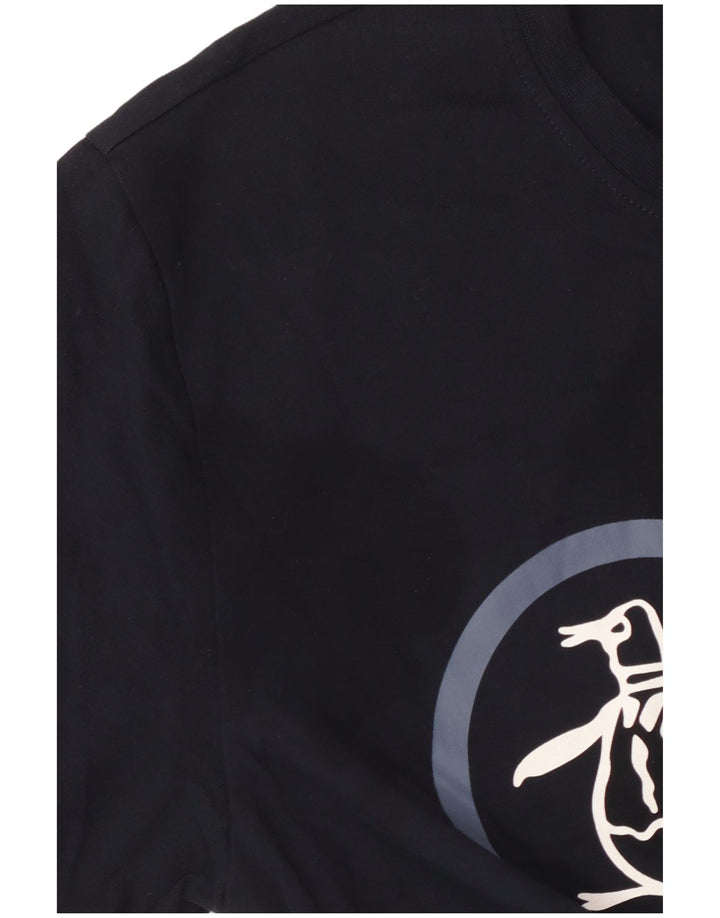 T-shirt grafica da uomo Penguin Top medio blu navy