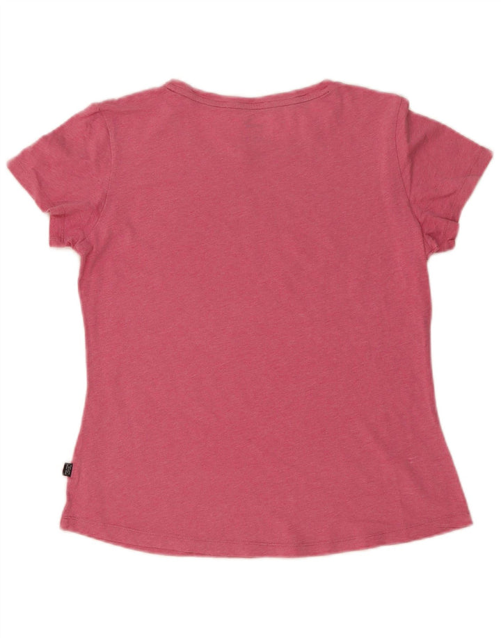 Puma Womens Graphic T-Shirt Top UK 12 Medium Pink