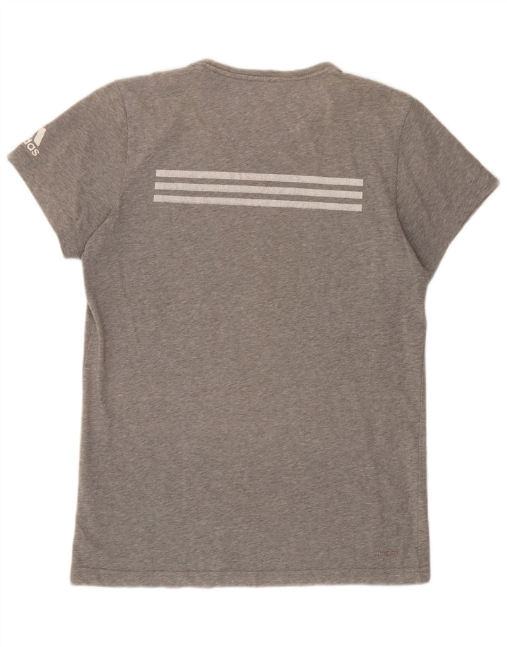 Adidas Mens Graphic T-Shirt Top Medium Grey Colourblock