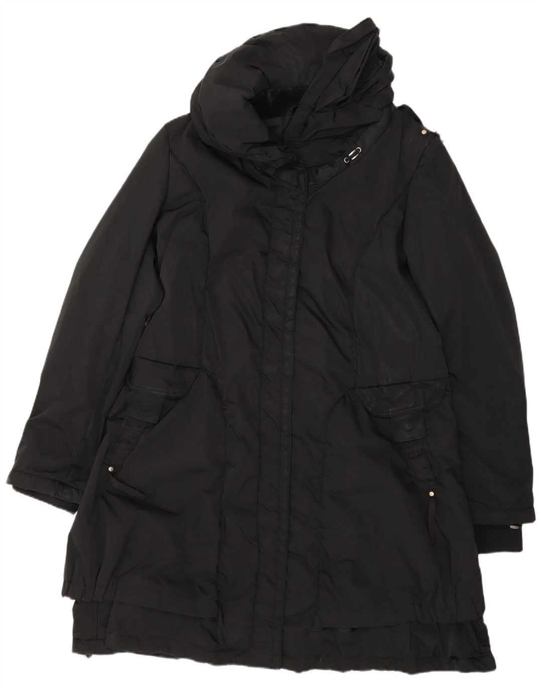 Marithe Francois Girbaud Dame Windbreaker Coat IT 46 Large Black
