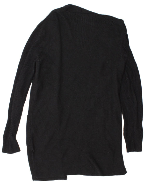 Marks & Spencer Γυναικείο Longline ανοιχτό πουλόβερ ζακέτα UK 8 Small Black