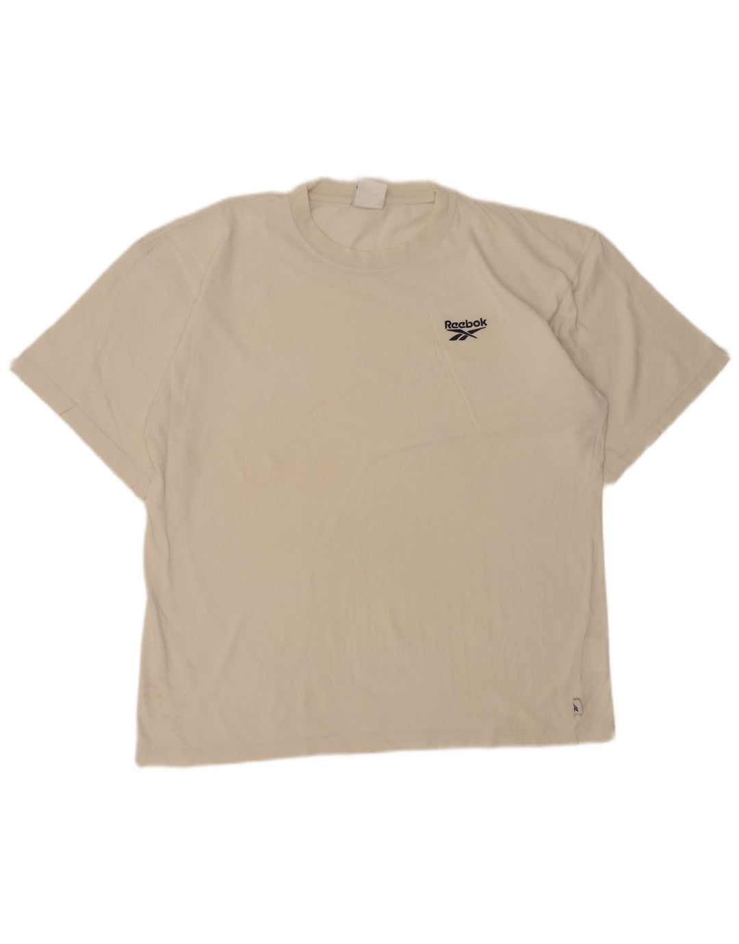 Reebok Mens Loose Fit T-Shirt Top Small White
