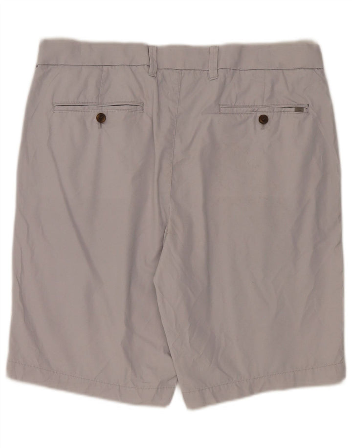 Marks & Spencer Mens Chino Shorts W36 Large Grey Cotton