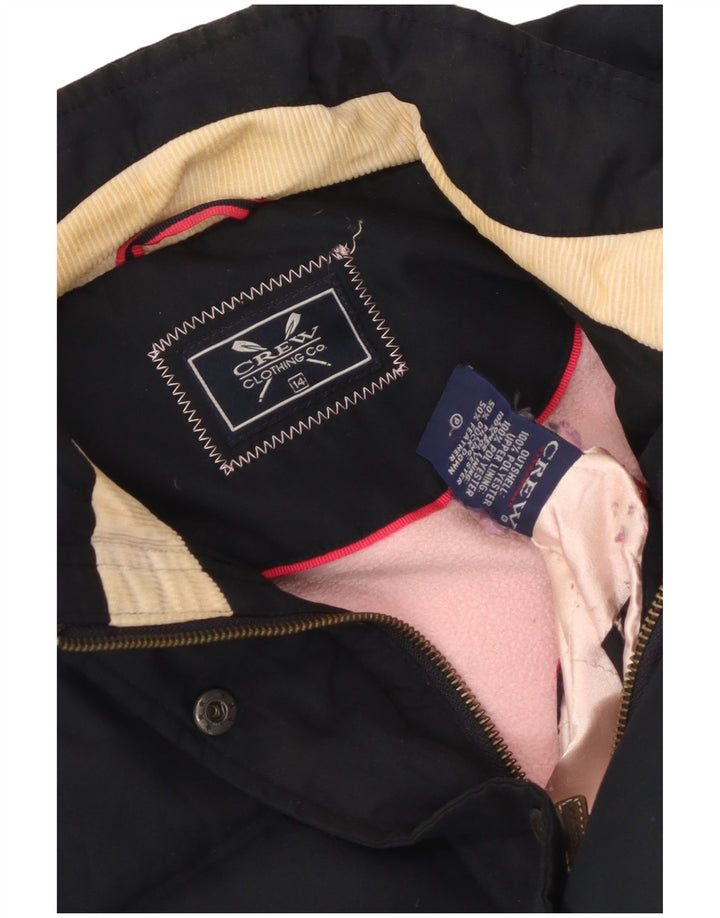 Crew Clothing Womens Padded Gilet UK 14 Large Navy Blue Polyester