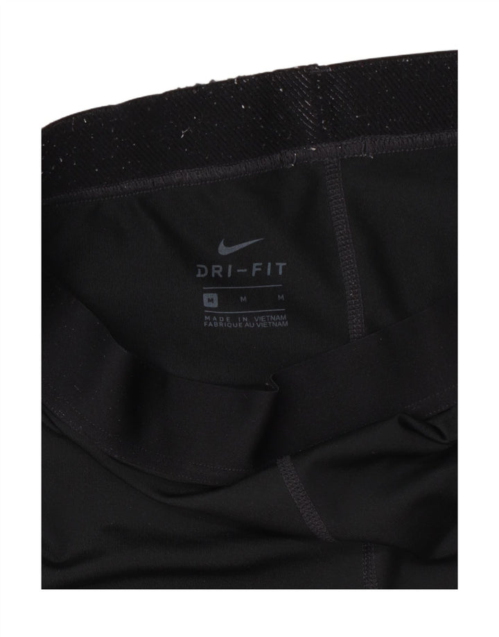 Nike Womens Dri Fit Graphic Capri Leggings UK 12 Medium Black