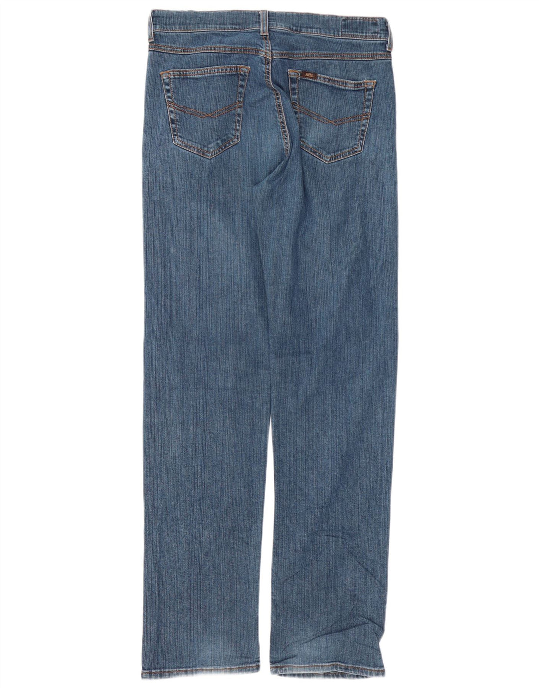 Rifle Mens Straight Jeans W33 L33 Blue Cotton
