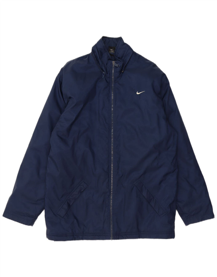 Giacca a vento grafica da uomo Nike UK 38/41 nylon blu navy medio