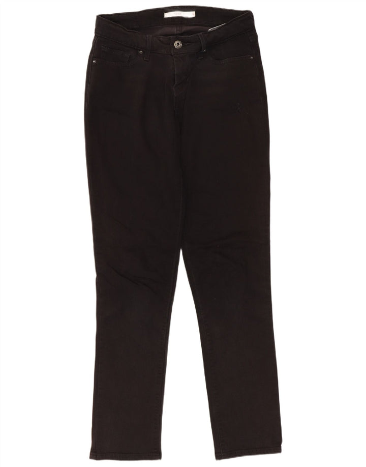 Levi's Womens 712 Slim Jeans W26 L30 Black Cotton