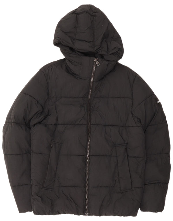Giacca imbottita con cappuccio da uomo Calvin Klein UK 42 XL Nera