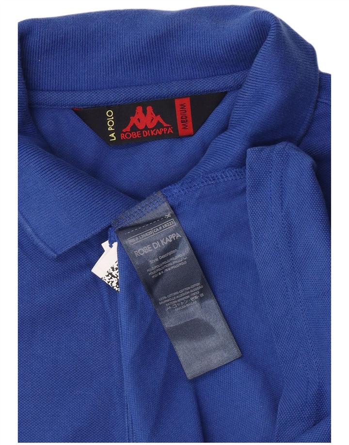 Kappa Mens Polo Shirt Medium Blue Cotton