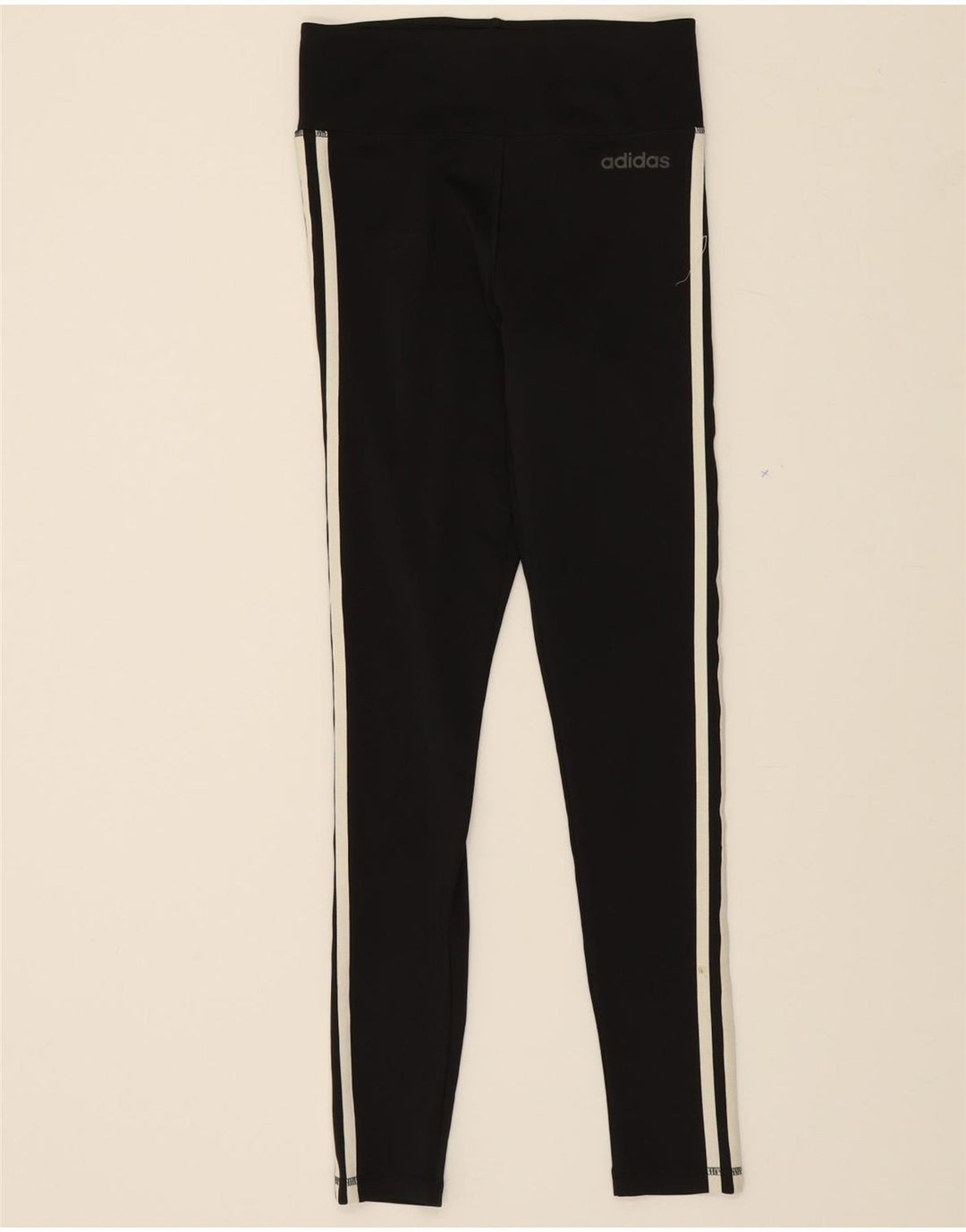 ADIDAS Womens Climalite Leggings UK 8/10 Small  Black Polyester Vintage Adidas and Second-Hand Adidas from Messina Hembry 