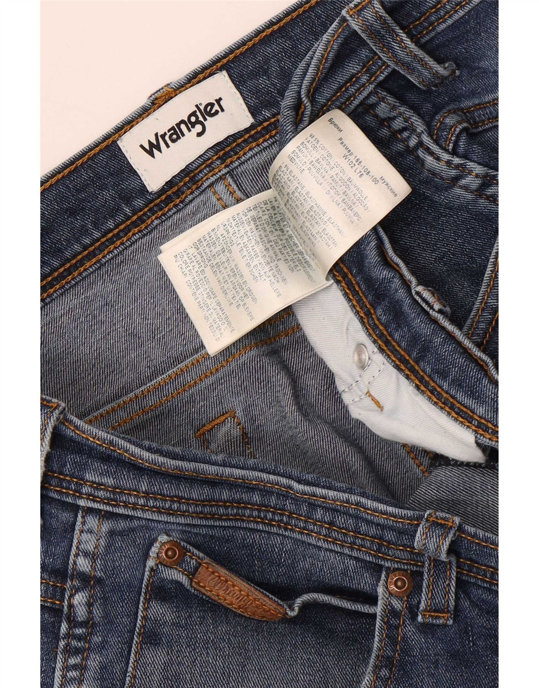 Wrangler Mens Texas Straight Jeans W40 L27 Blue Cotton