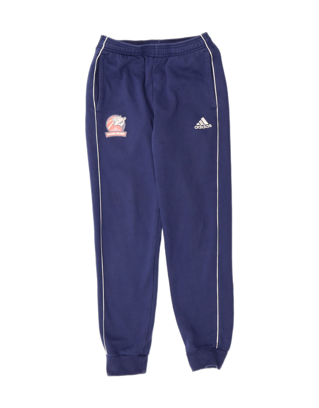 ADIDAS Mens Tracksuit Trousers Joggers Small  Navy Blue Vintage Adidas and Second-Hand Adidas from Messina Hembry 