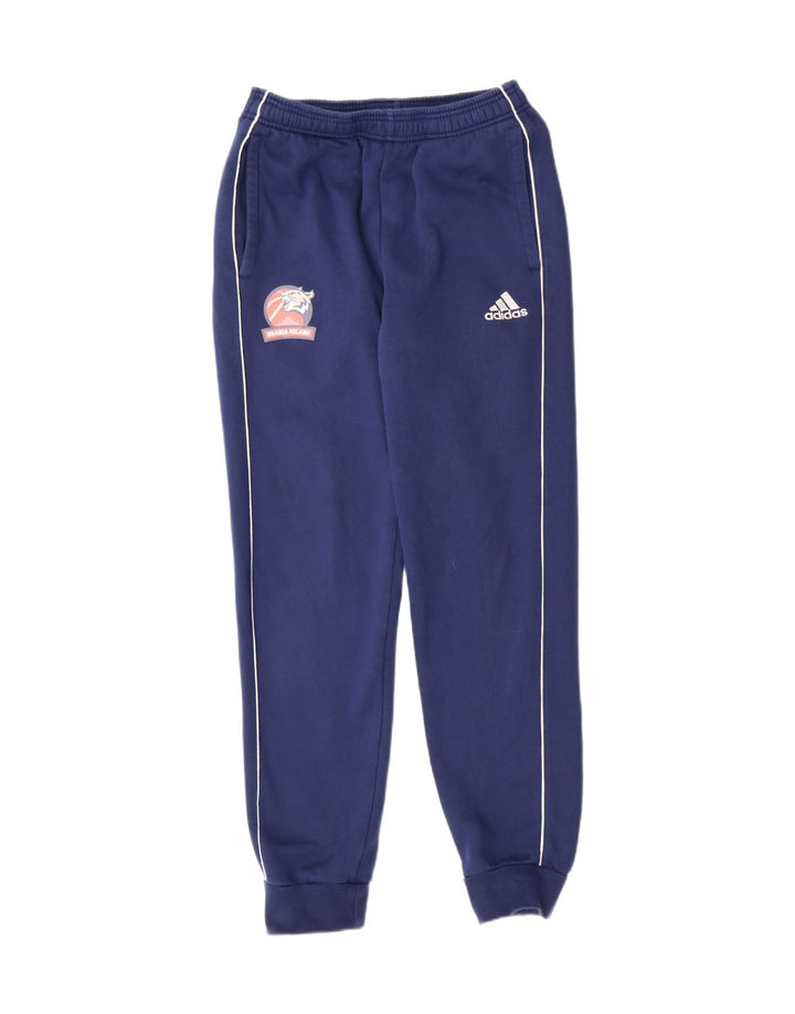ADIDAS Mens Tracksuit Trousers Joggers Small  Navy Blue Vintage Adidas and Second-Hand Adidas from Messina Hembry 