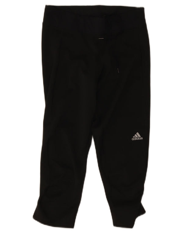 Leggings Adidas Climalite Capri da donna UK 8/10 Piccolo poliestere nero