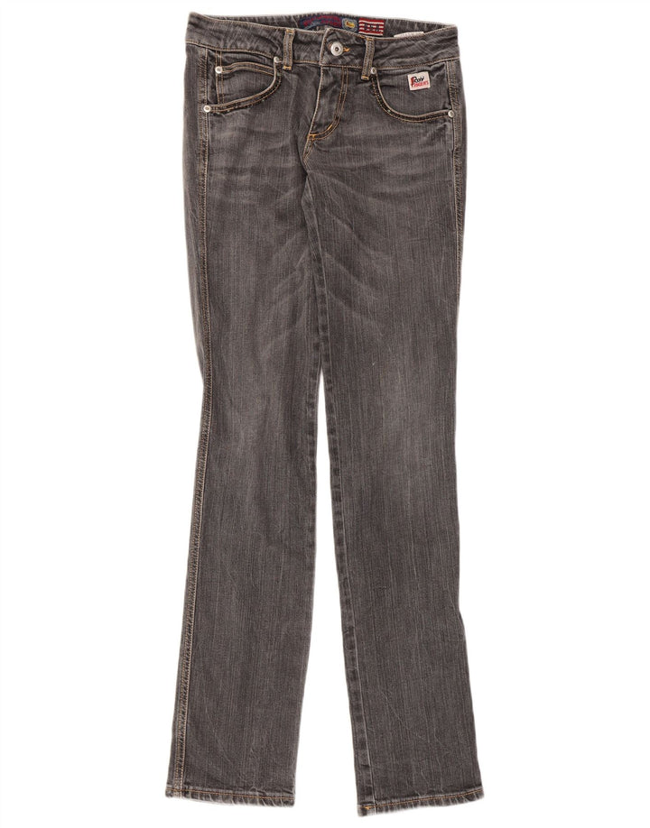 Roy Rogers Womens Slim Jeans W27 L33 Grey Cotton
