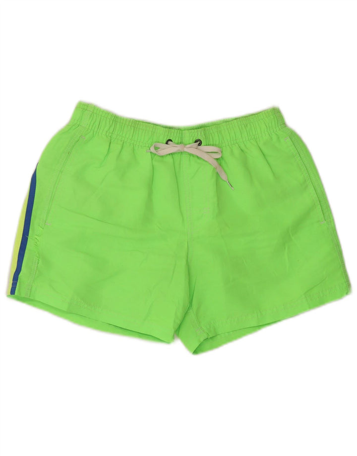SUNDEK Mens Swimming Shorts Small  Green Polyester