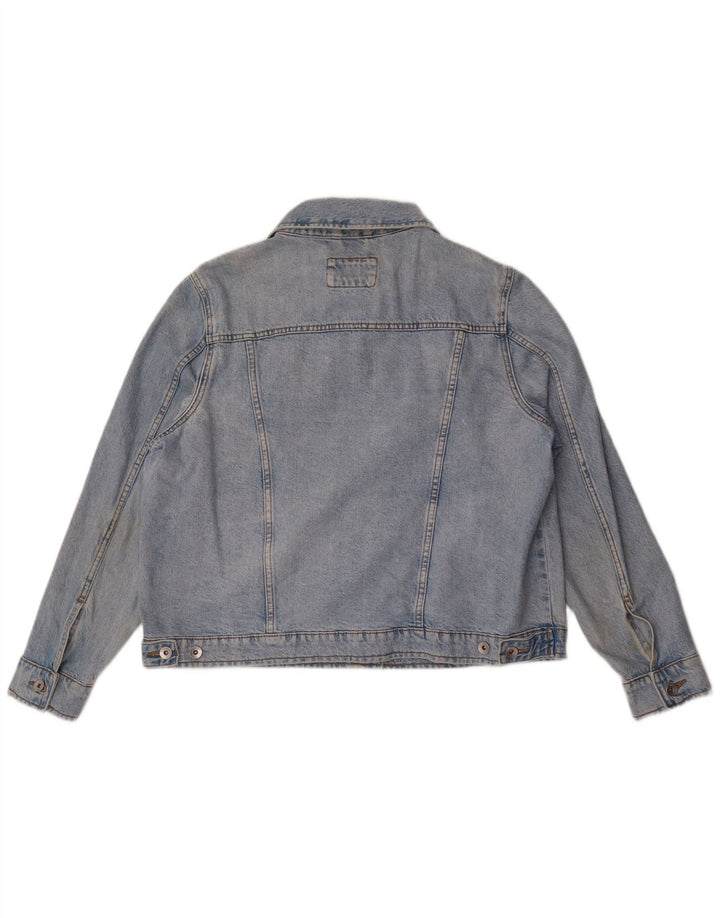 Marks & Spencer Womens Denim Jacket UK 18 XL Blue Cotton