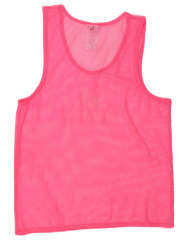 Adidas Dame Grafisk Vest Top UK 10 Small Pink Polyester