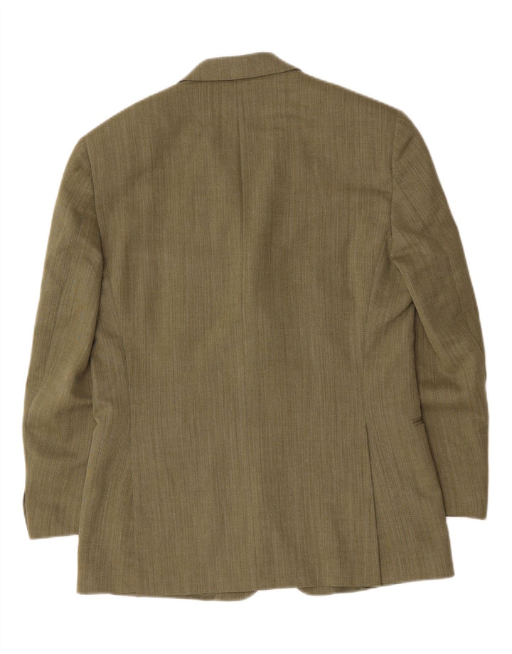 RENATO BALESTRA Mens 3 Button Blazer Jacket UK 38 Medium Khaki