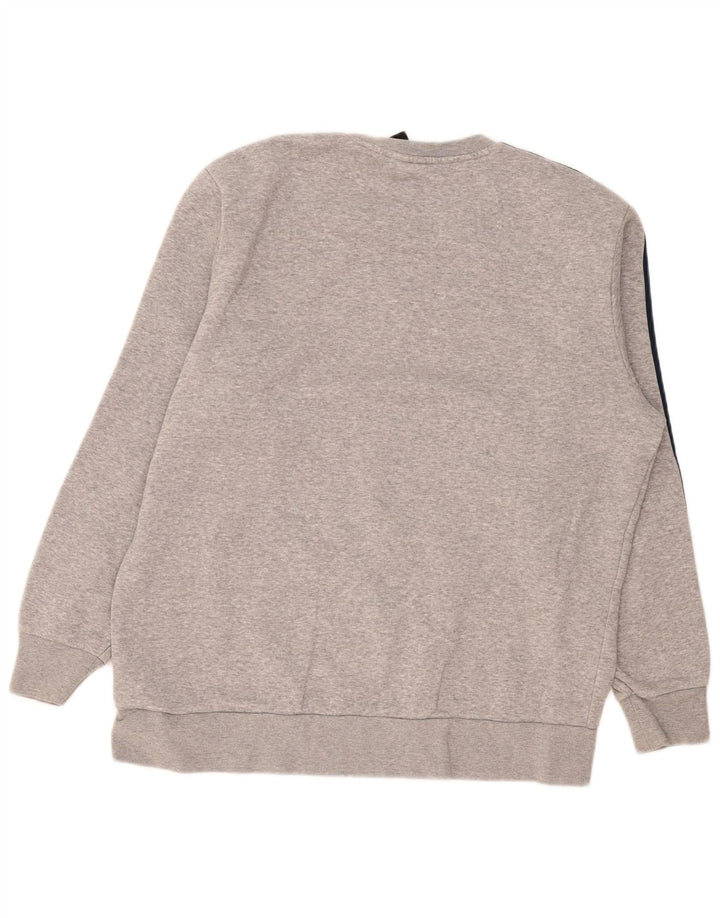 Adidas Mens Sweatshirt Jumper XL Grey Flecked