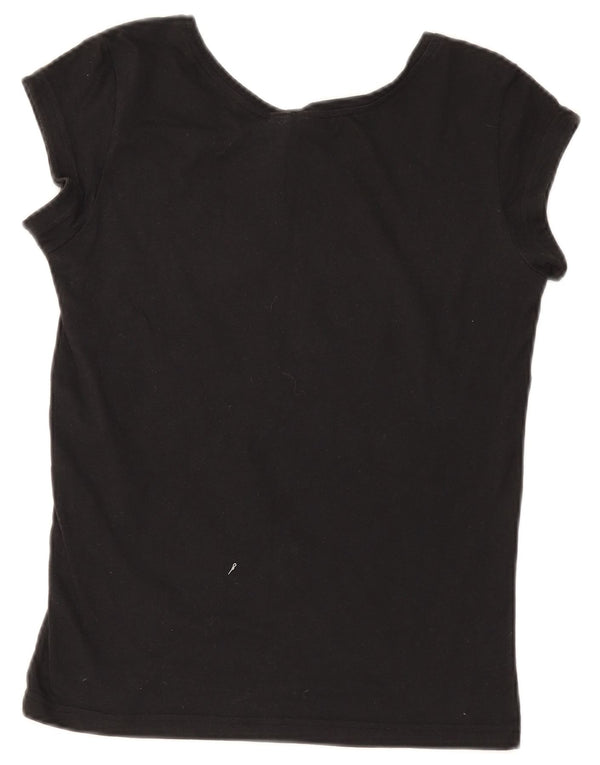 Adidas grafisk T-shirt top til kvinder 4/6 XS sort bomuld
