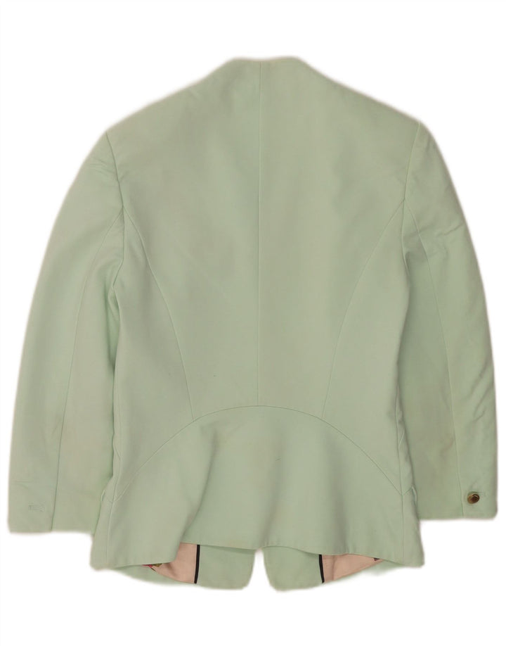 Ted Baker Womens 1 Button Blazer Jacket UK 6 XS Green Viscose