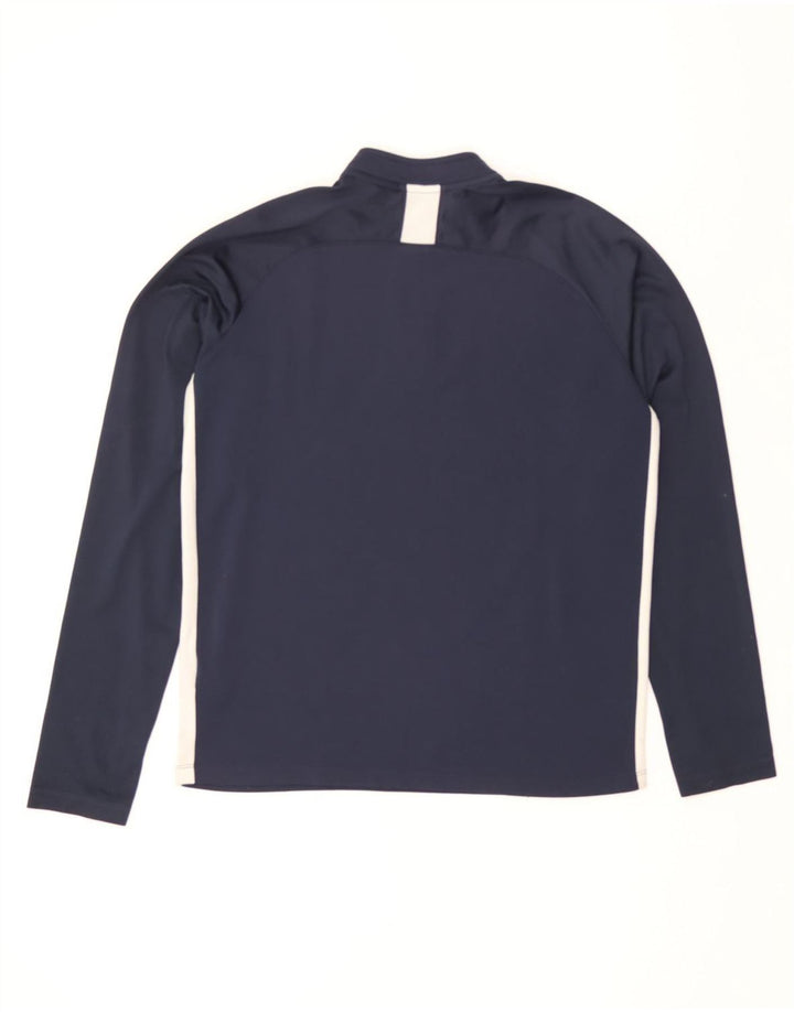 NIKE Boys Dri Fit Pullover Tracksuit Top 13-14 Years XL Navy Blue Vintage Nike and Second-Hand Nike from Messina Hembry 