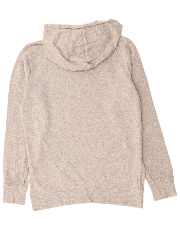 JACK & JONES Mens Hoodie Jumper Medium Grey Flecked Cotton
