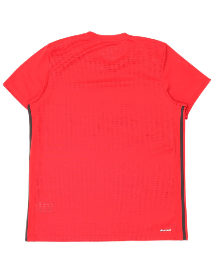Adidas Mens Climacool T-Shirt Top XL Red Polyester