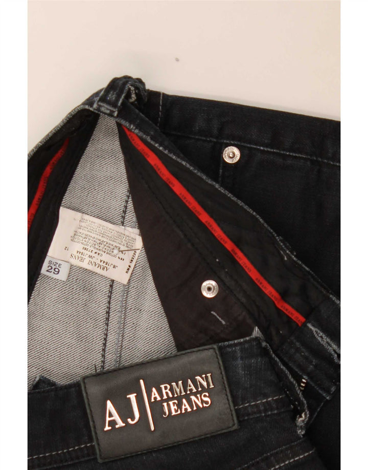 Armani Womens Straight Jeans W29 L24 Navy Blue Cotton