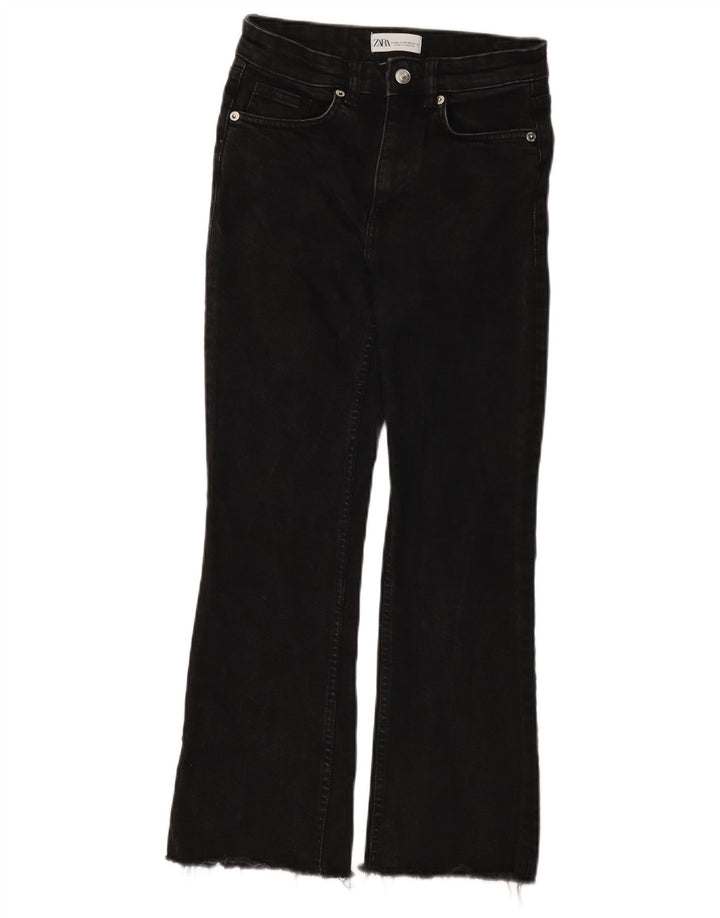 Zara Womens Bootcut Jeans EU 36 XS W26 L25 Black