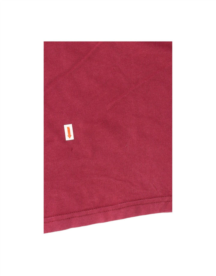VANS Mens Classic Fit Graphic T-Shirt Top Medium Maroon Cotton