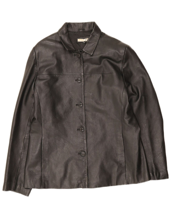 DPL Jachetă de piele pentru femei UK 12 Medium Black