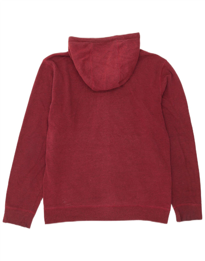 Vans Mens Graphic Zip Hoodie Sweater Medium Burgundy Cotton