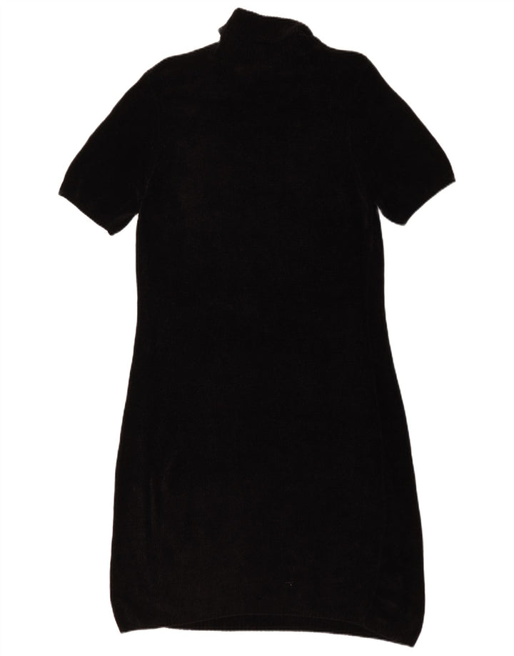 Marks & Spencer Robe pull à manches courtes pour femme UK 12 Noir moyen