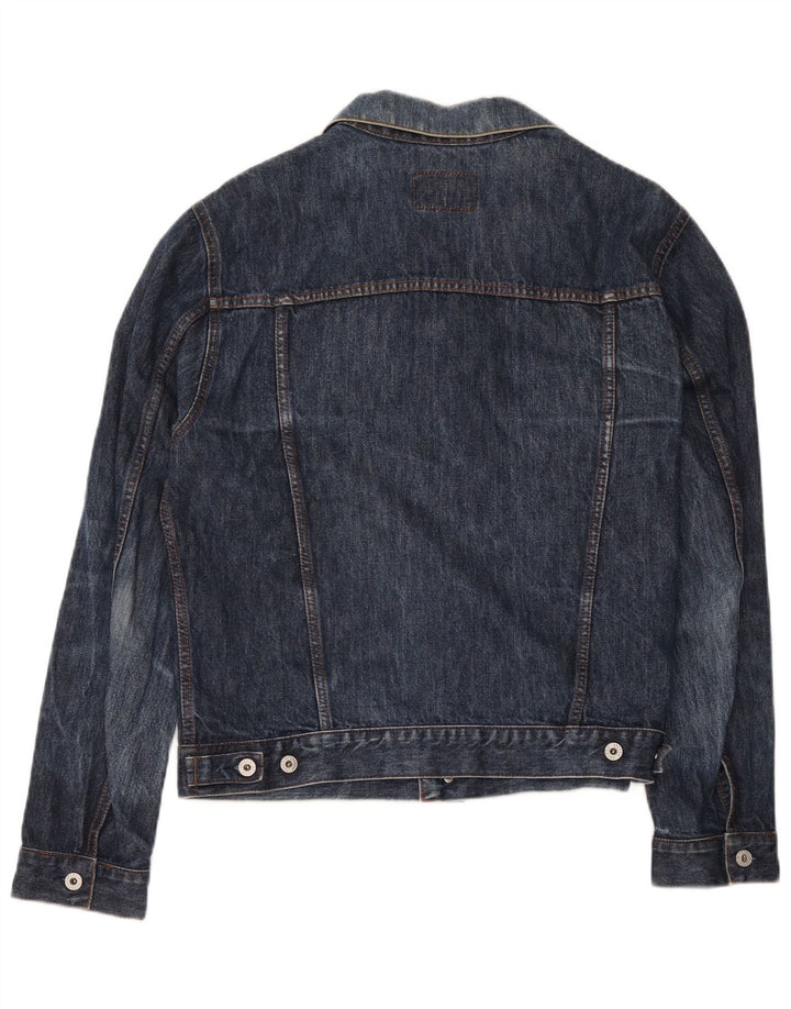 Energie Womens Denim Jacket UK 16 Large Blue Cotton