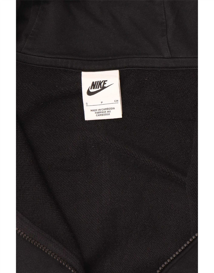Nike Womens Oversized Zip Hoodie Sweater UK 10 Small Black