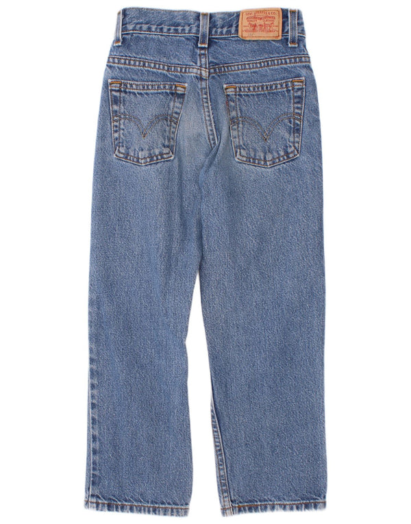 Levi's Boys 550 Relaxed Fit Straight Jeans 6-7 år W22 L21 Blå Bomuld