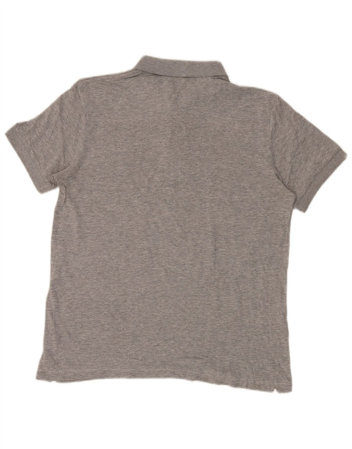 French Connection Mens Polo Shirt Large Grey Flecked Cotton