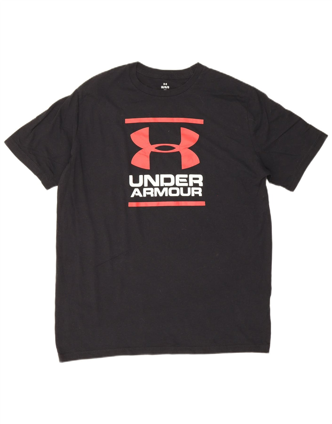 Under Armour Mens Graphic T-Shirt Top Large Black Cotton