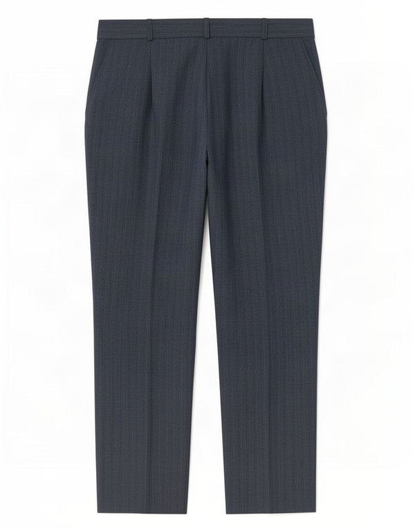 Marks & Spencer Damen Freizeithose UK 16 Large W34 L28 Blauer Nadelstreifen