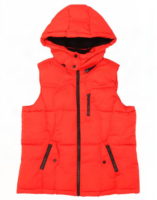 Gilet căptușit cu glugă pentru femei Marks & Spencer UK 18 XL poliester roșu