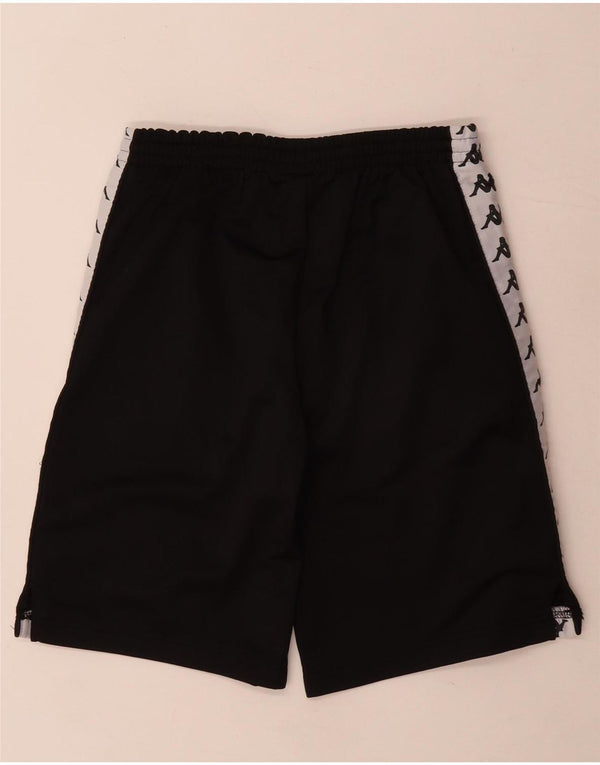 Kappa Boys Graphic Sports Shorts 11-12 år Sort Colourblock Polyester