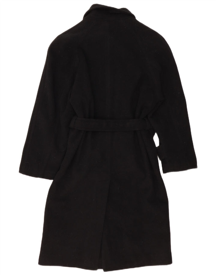 POP 84 Herrenmantel UK 36 Small Schwarze Wolle
