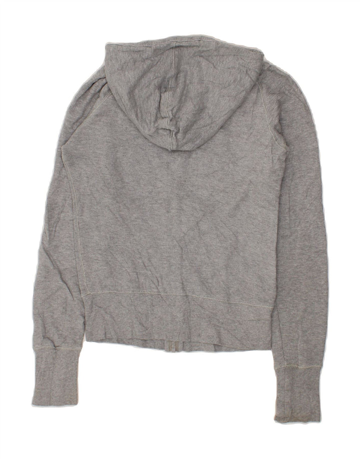 NIKE Womens Zip Hoodie Sweater UK 10 Small Grey Cotton Vintage Nike and Second-Hand Nike from Messina Hembry 